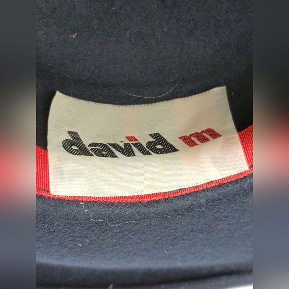 Michael Howard VTG Black Wool Derby women's hat - Bow, embroidered, wide Brim - Picture 8 of 8